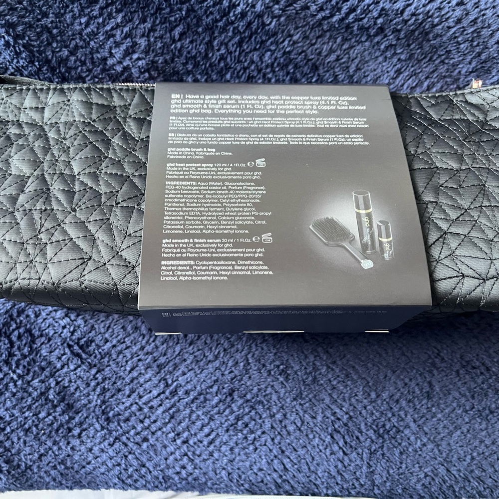 ghd Black Quilted Hair Styling Set - Picture 2 of 2